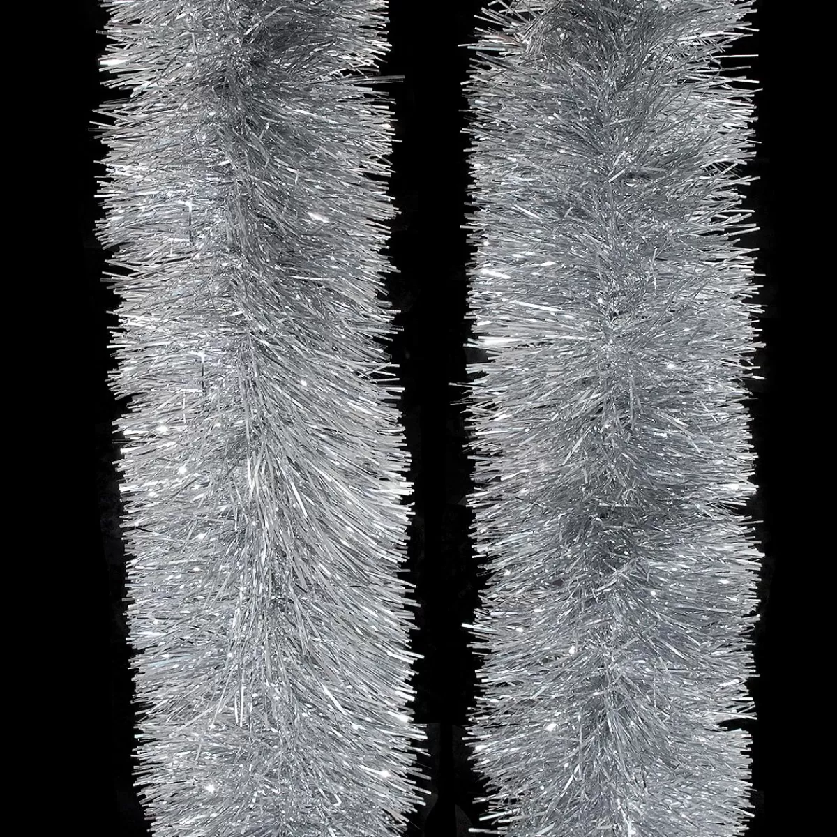 Bronner's Christmas Wonderland 10 Ft. Silver Deluxe Deco Garland | Novelty, Bead, & Tinsel Garlands