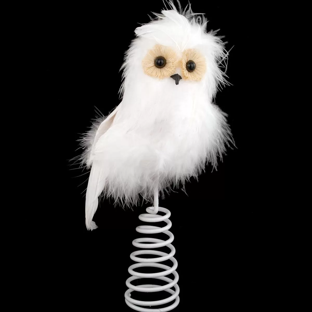 Bronner's Christmas Wonderland 11 Inch White Owl Tree Top | Tree Toppers