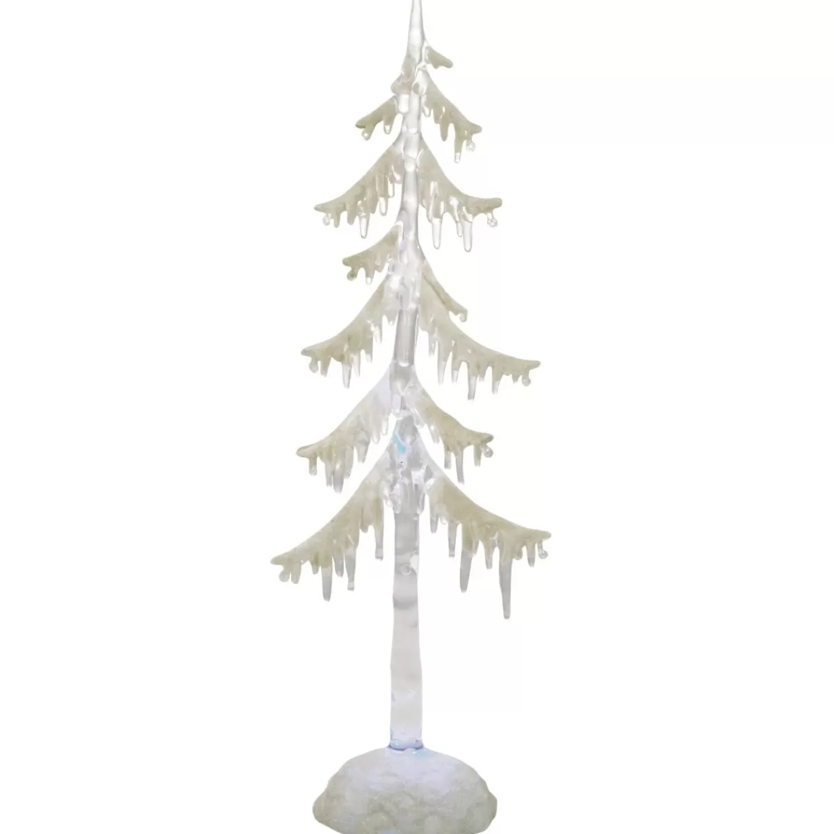 Bronner's Christmas Wonderland 14 Inch Acrylic Tree With Snow Led Display | Home Decor & Gifts