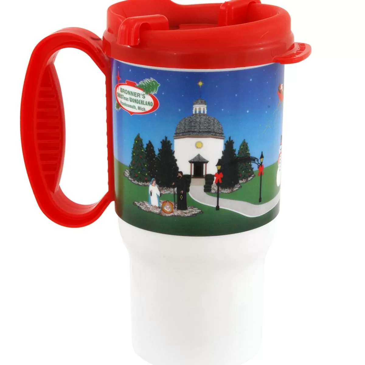 Bronner's Christmas Wonderland 16 Oz. Travel Mug With Bronner's Store Design | Souvenirs & Gift Cards