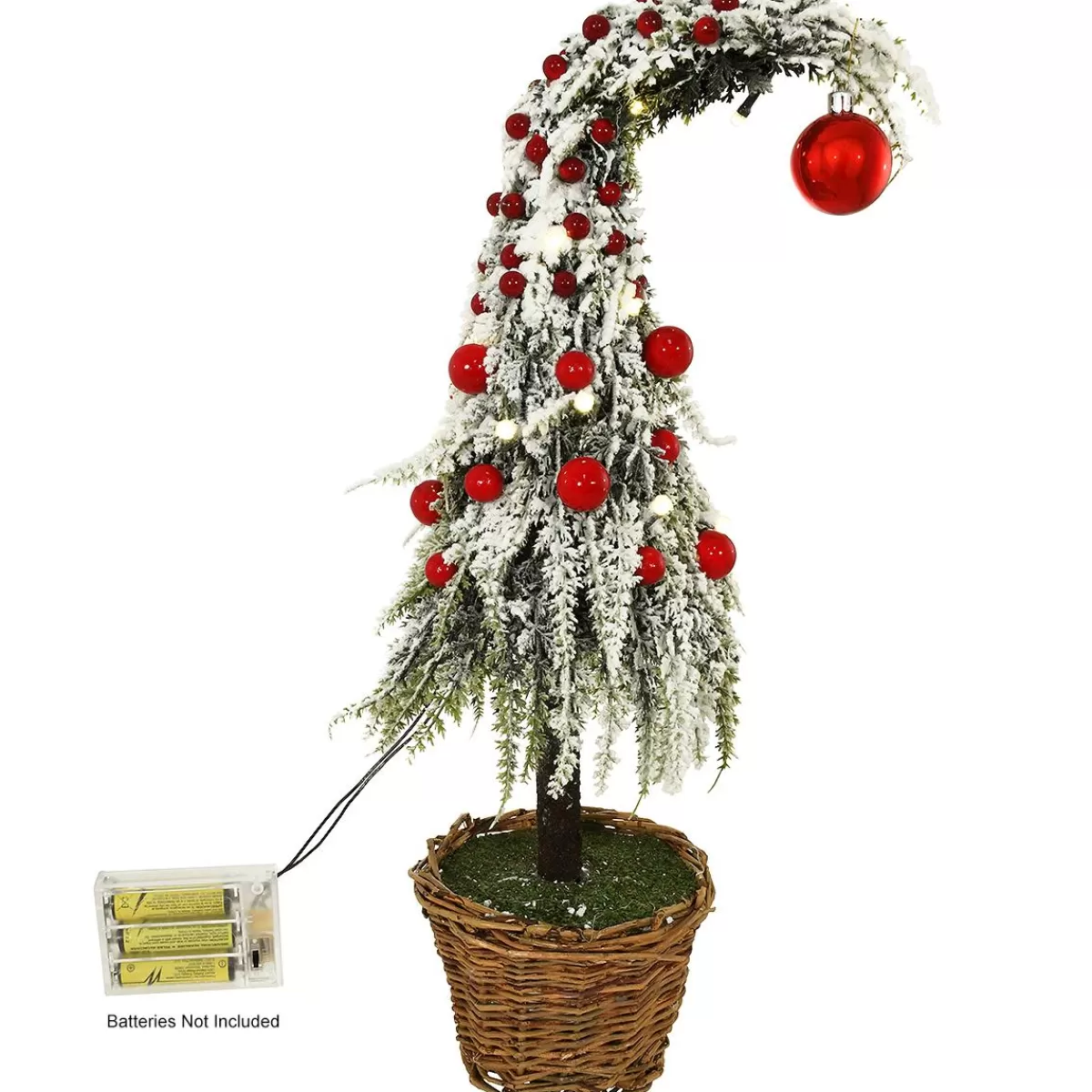 Bronner's Christmas Wonderland 17.5 Inch Curly Christmas Tree With Led Light | Pre-Lit Trees