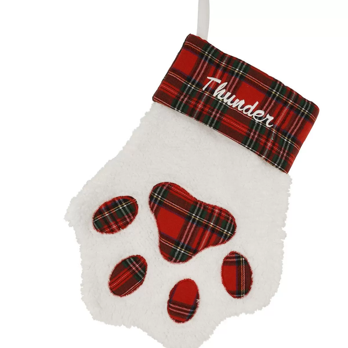 Bronner's Christmas Wonderland 18.5 Inch Personalized Sherpa Paw Pet Stocking | Christmas Stockings