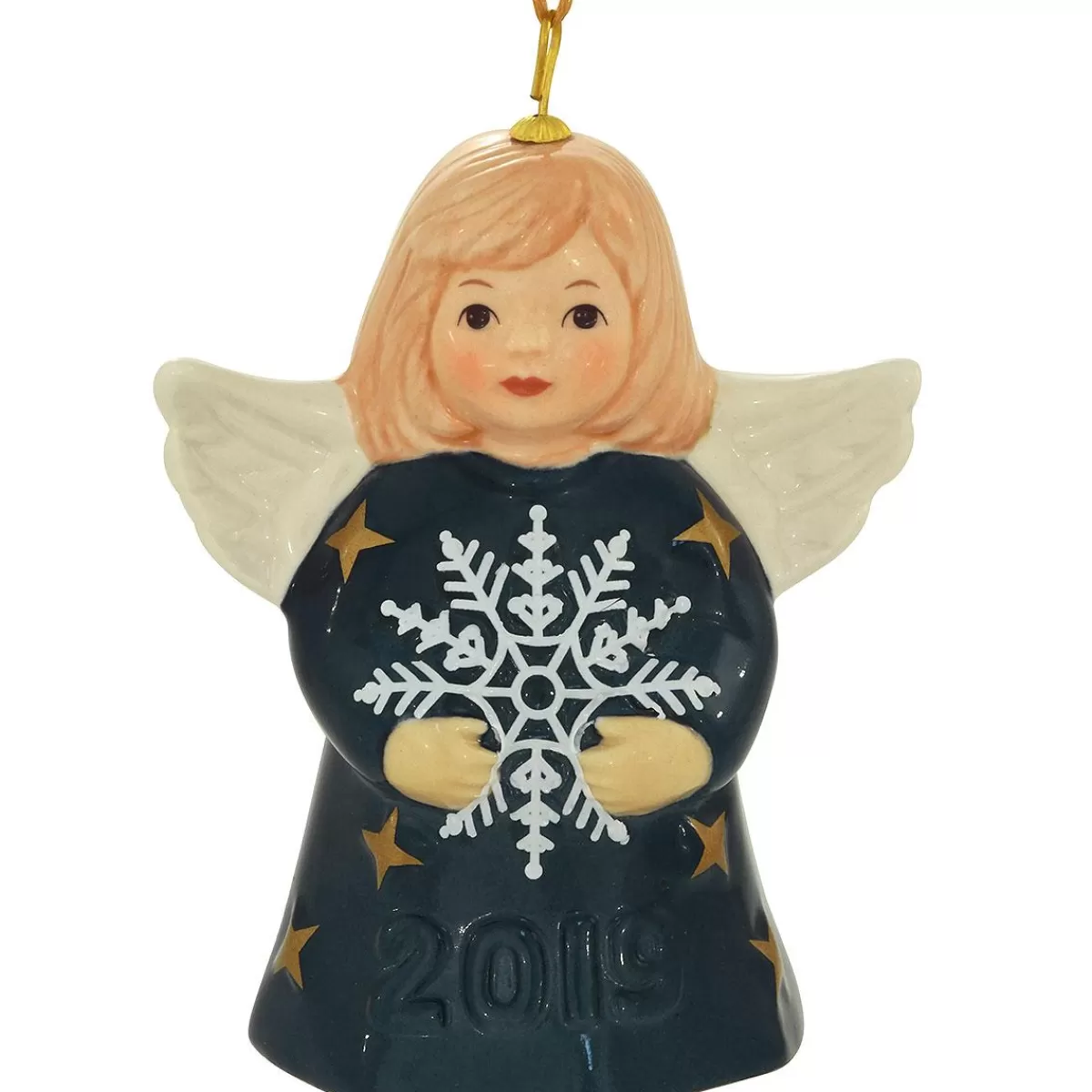 Bronner's Christmas Wonderland 2019 Sailor Blue Annual Angel Bell Ornament | Religious