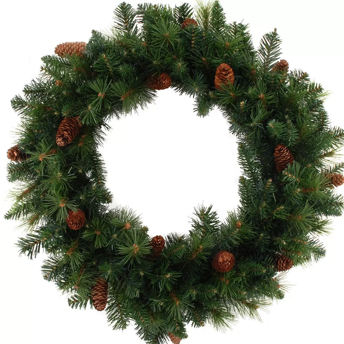 Bronner's Christmas Wonderland 24 Inch Artificial Woodland Wreath With Pinecones | Wreaths & Swags