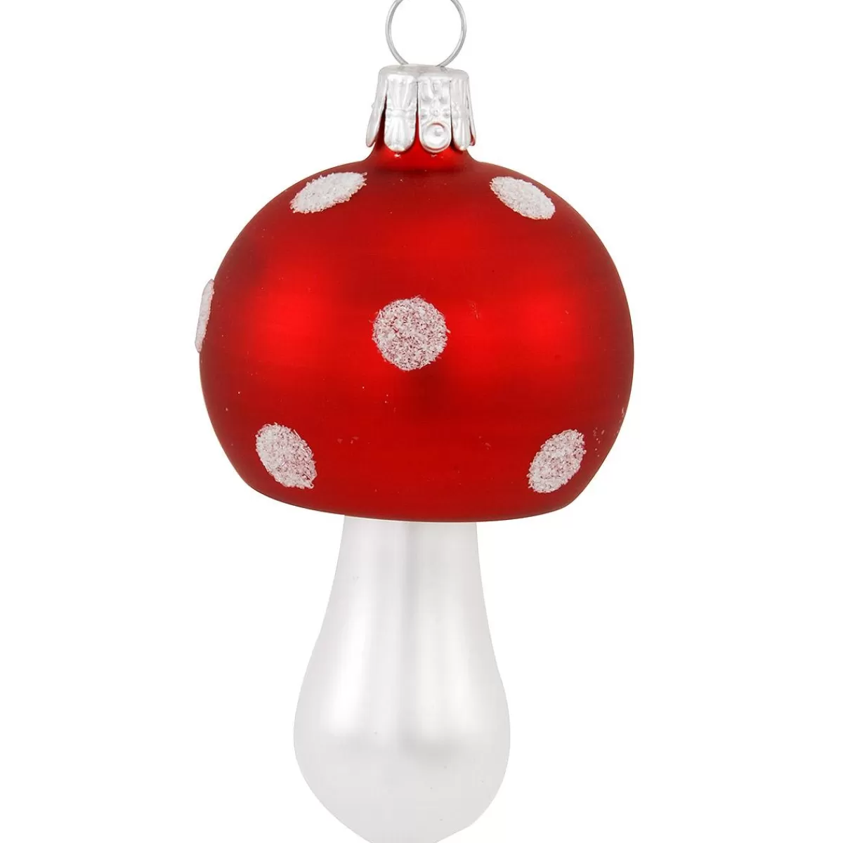 Bronner's Christmas Wonderland 3.25 Inch Red And Silver Mushroom Ornament> Legends, Symbols, & Traditions