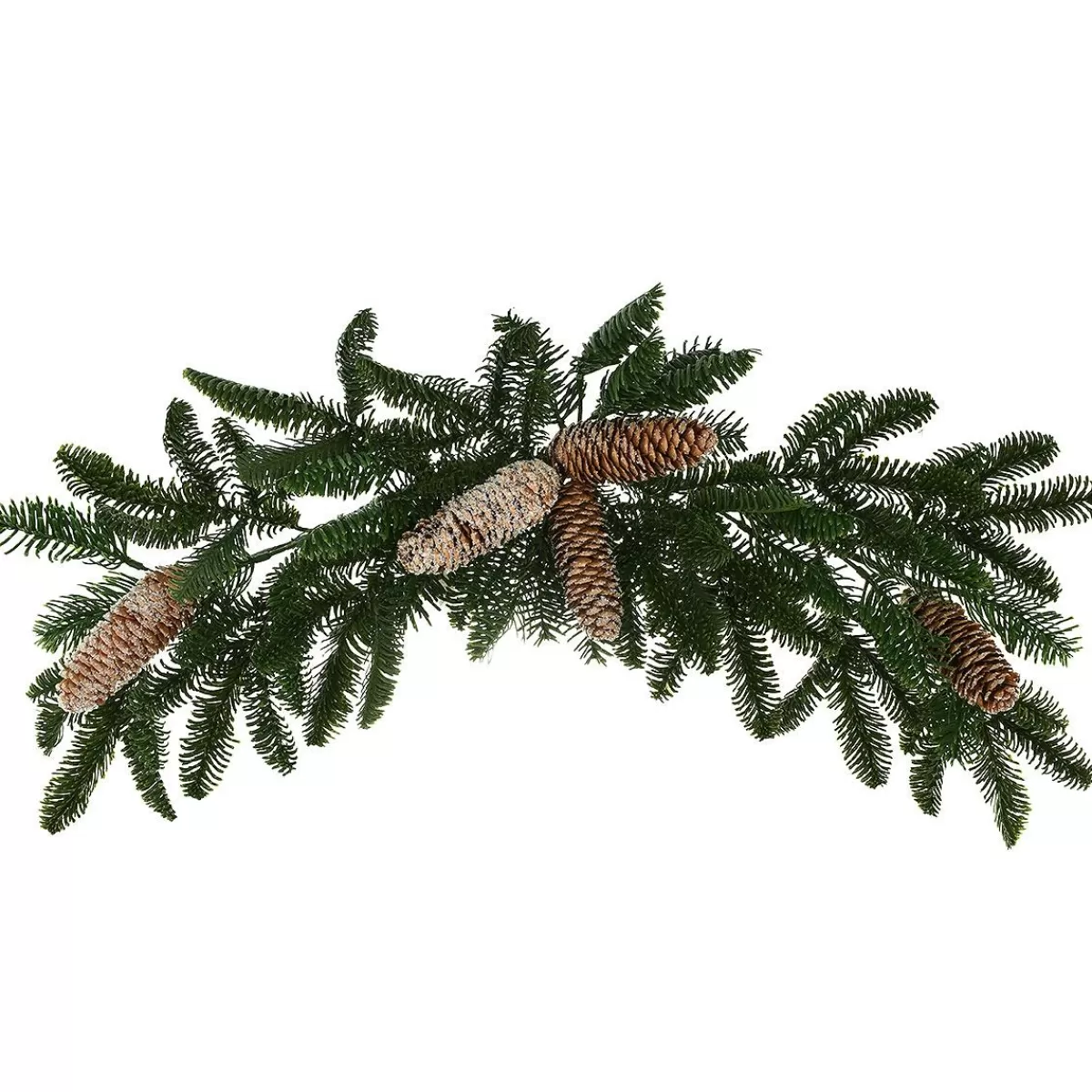 Bronner's Christmas Wonderland 32 Inch Artificial Noble Fir Crescent Swag | Wreaths & Swags