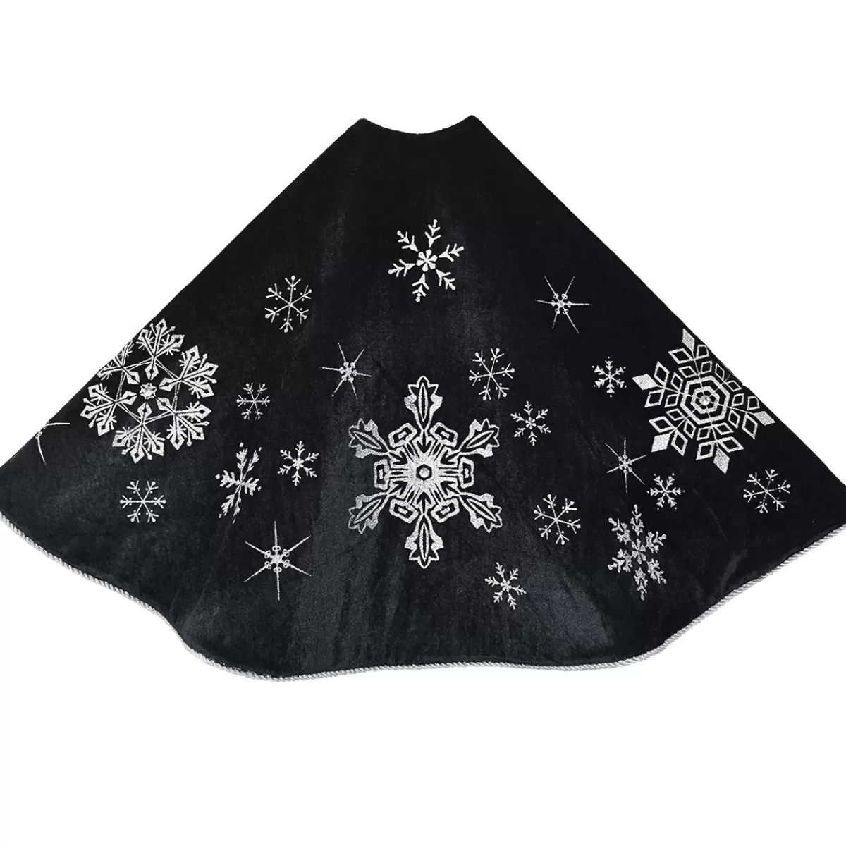 Bronner's Christmas Wonderland 48 Inch Charcoal Gray Micro Velvet Tree Skirt | Tree Skirts