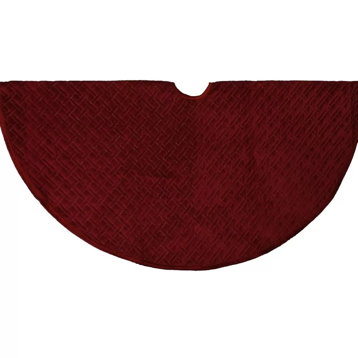 Bronner's Christmas Wonderland 48 Inch Reversible Burgundy Quilted Tree Skirt | Tree Skirts