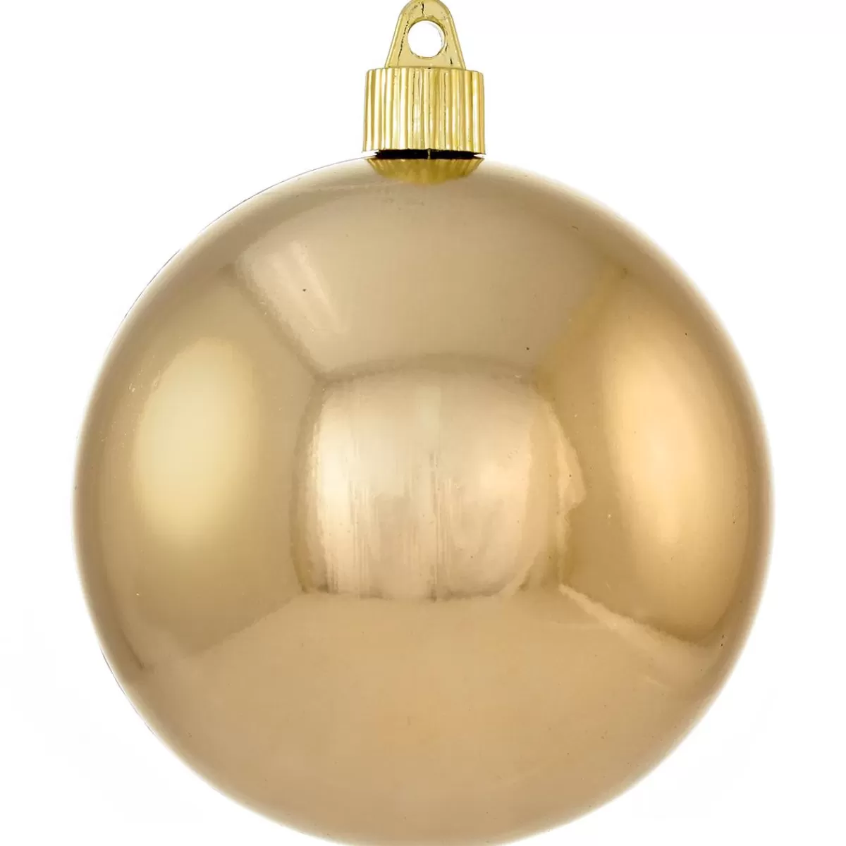 Bronner's Christmas Wonderland 4 Inch Gold Shatterproof Plastic Ball> Large