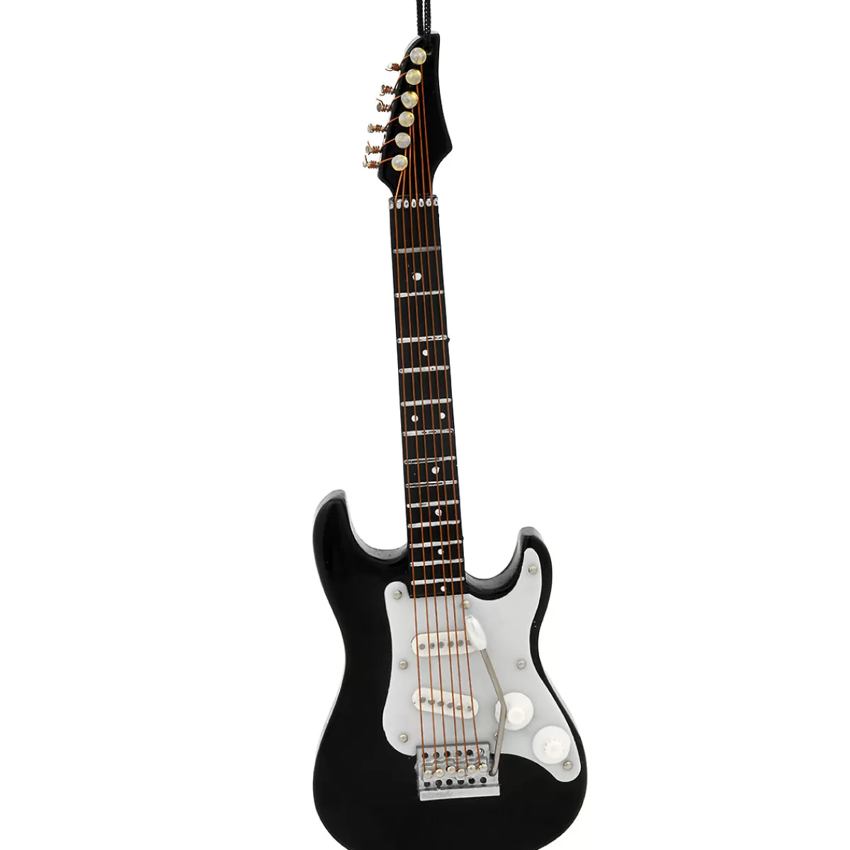 Bronner's Christmas Wonderland 5.5 Inch Black And White Electric Guitar> Music, Dance, & Theater