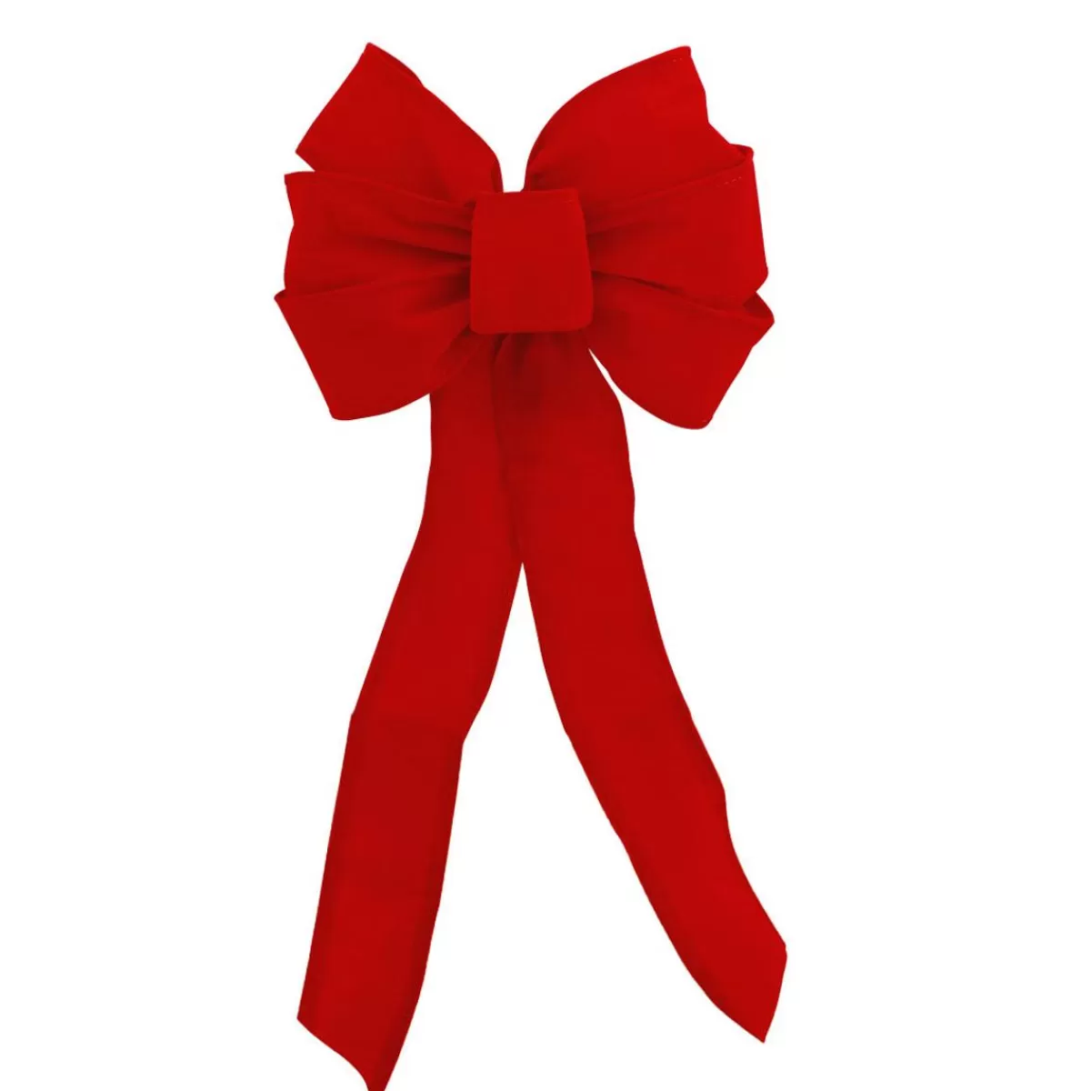 Bronner's Christmas Wonderland 7-Loop Red Velvet Bow | Home Decor & Gifts