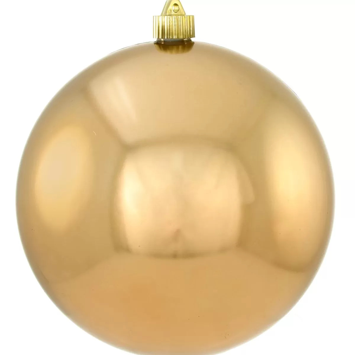 Bronner's Christmas Wonderland 8.5 Inch Gold Shatterproof Plastic Ball> Large