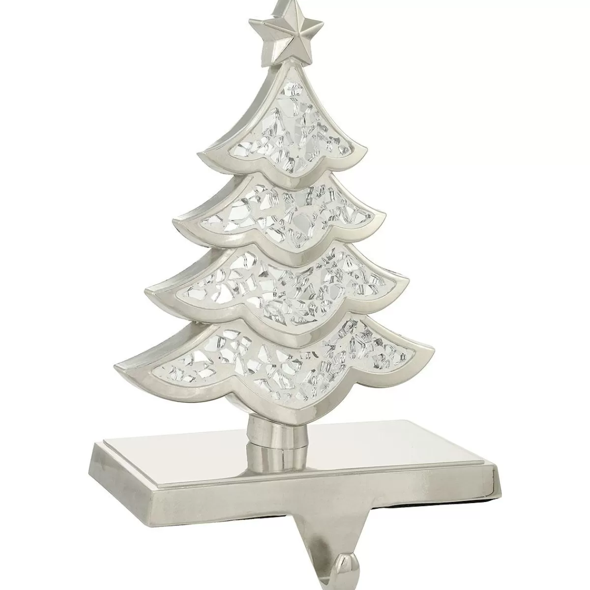 Bronner's Christmas Wonderland 8 Inch Mosaic Christmas Tree Stocking Holder | Stocking Hangers