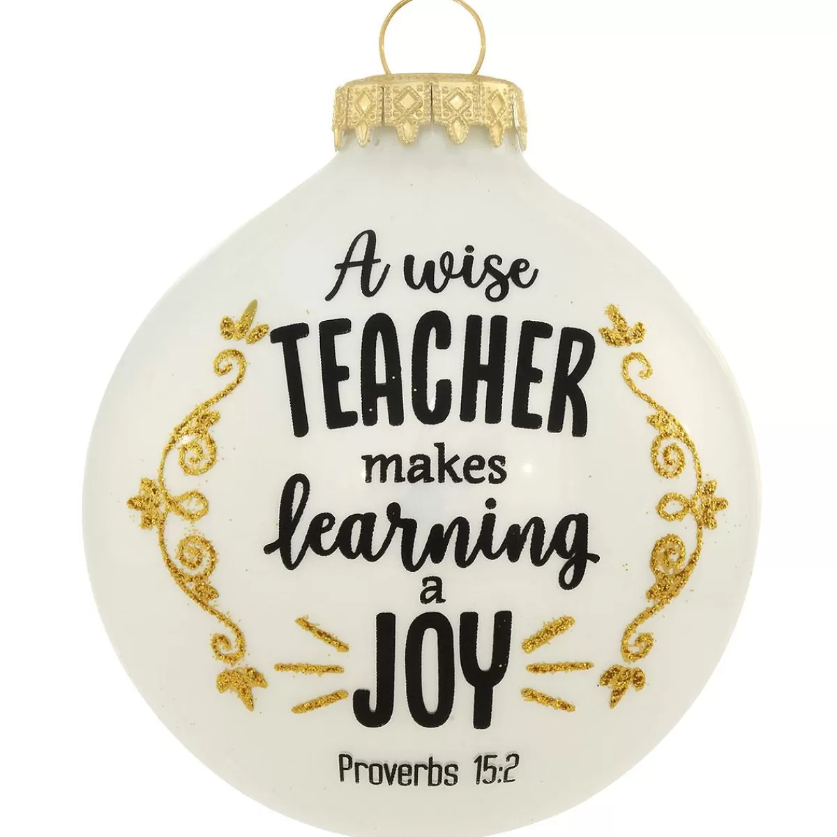 Bronner's Christmas Wonderland A Wise Teacher Exclusive Glass Ornament> Hobbies & Occupations