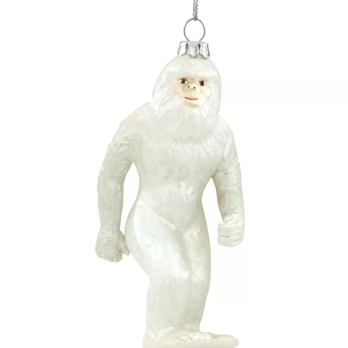 Bronner's Christmas Wonderland Abominable Snowman Glass Ornament> Legends, Symbols, & Traditions