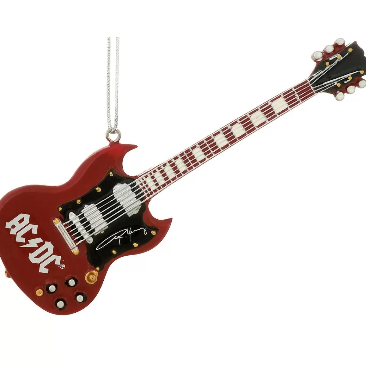 Bronner's Christmas Wonderland Ac/Dc Guitar Resin Ornament> Licensed