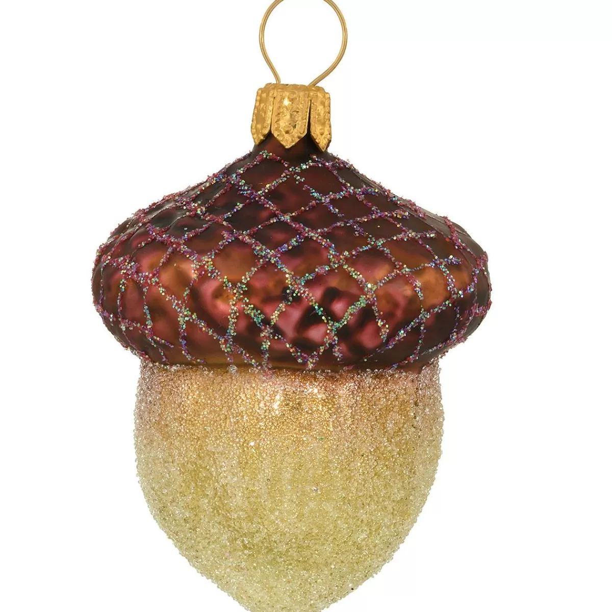 Bronner's Christmas Wonderland Acorn 2 Inch Glass Ornament> Outdoors, Camping, & Nature