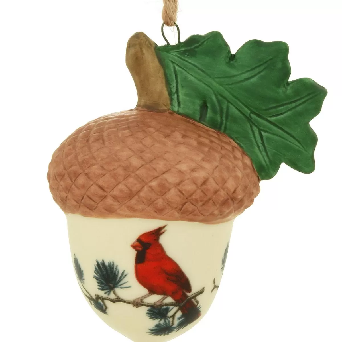 Bronner's Christmas Wonderland Acorn Cardinal Porcelain Ornament> Outdoors, Camping, & Nature