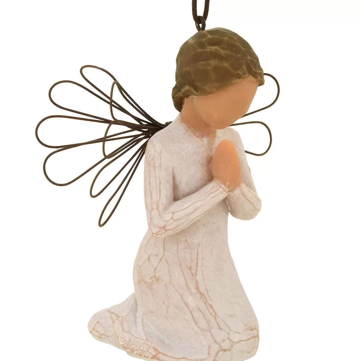 Bronner's Christmas Wonderland Angel Of Prayer Willow Tree Ornament> Licensed