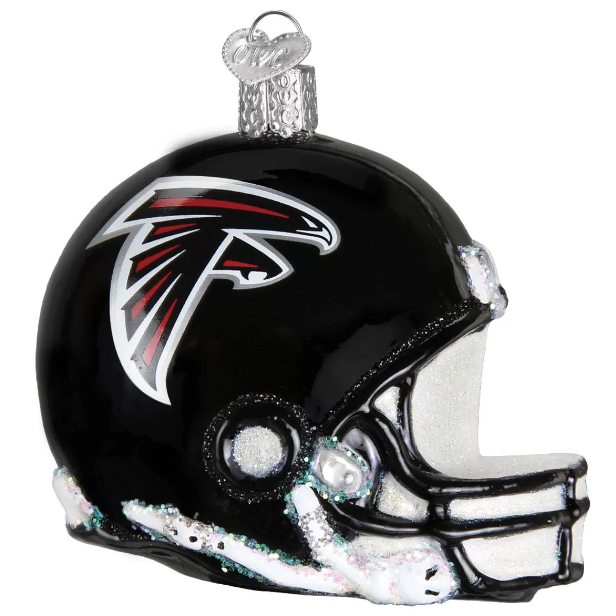 Bronner's Christmas Wonderland Atlanta Falcons Nfl Football Helmet Glass Ornament> Licensed