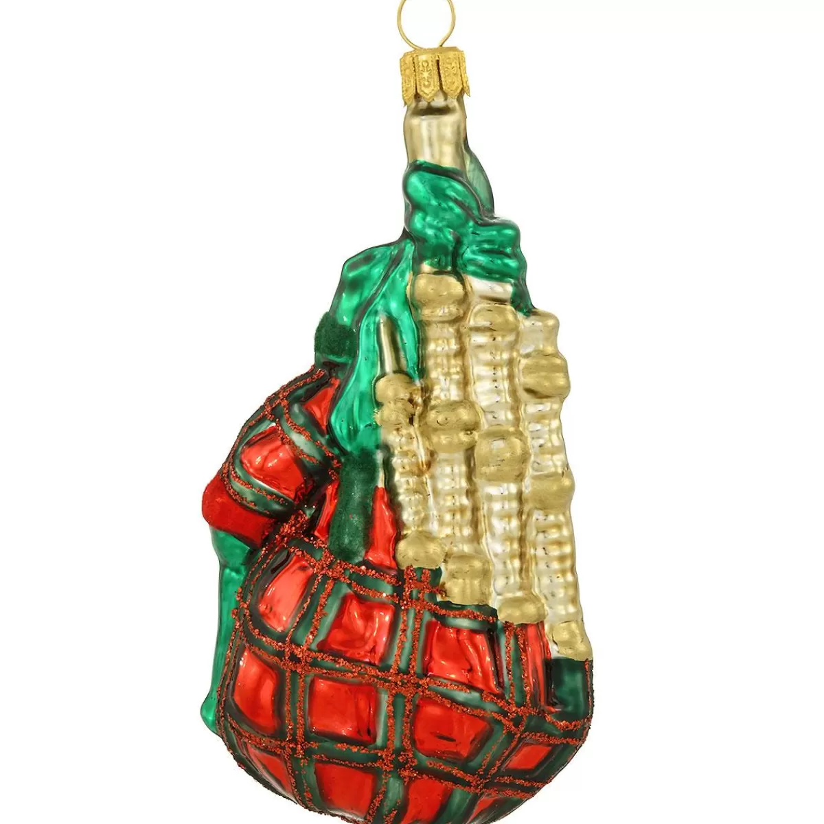 Bronner's Christmas Wonderland Bagpipes Glass Ornament> Music, Dance, & Theater