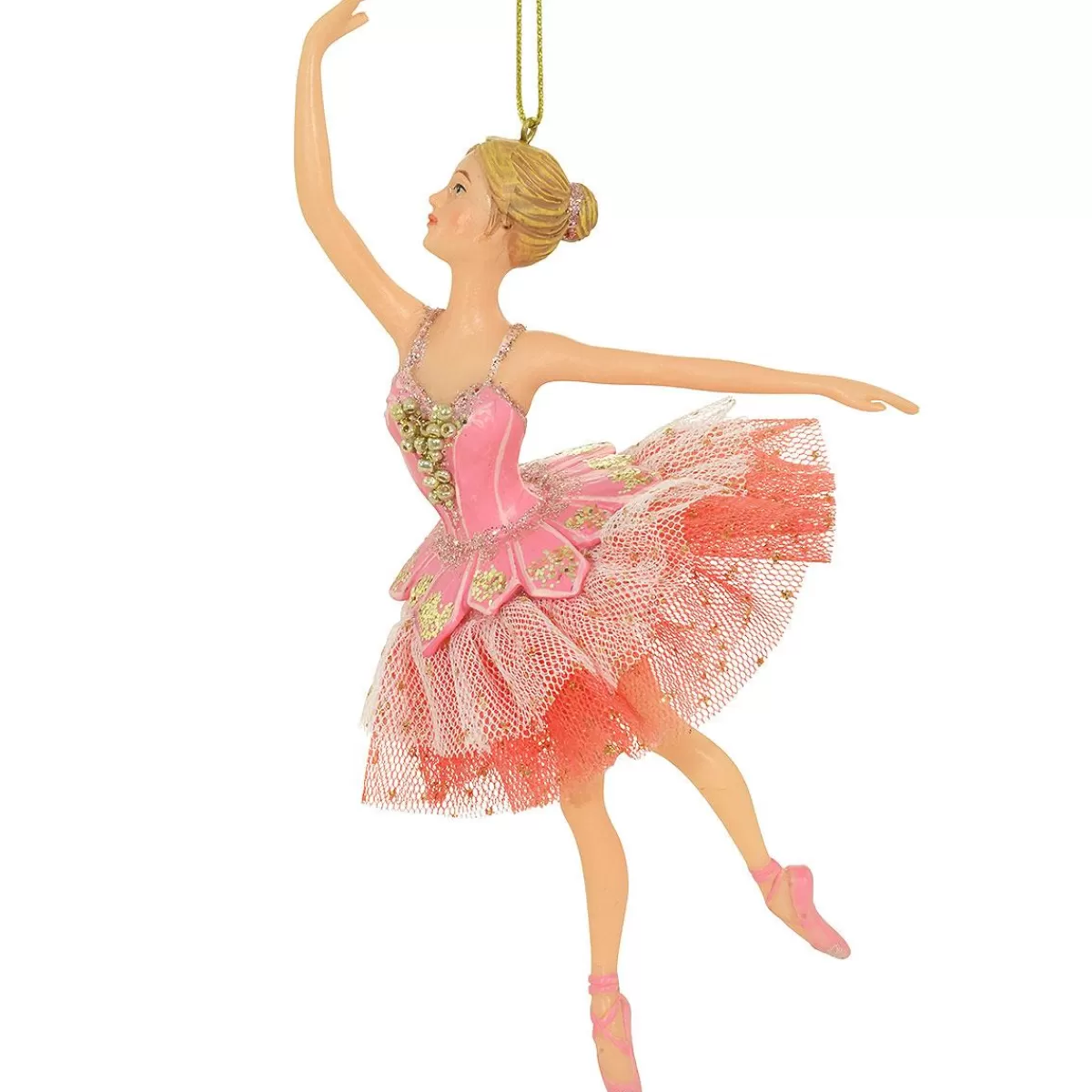 Bronner's Christmas Wonderland Ballerina In Pink 7 Inch Resin Ornament> Music, Dance, & Theater