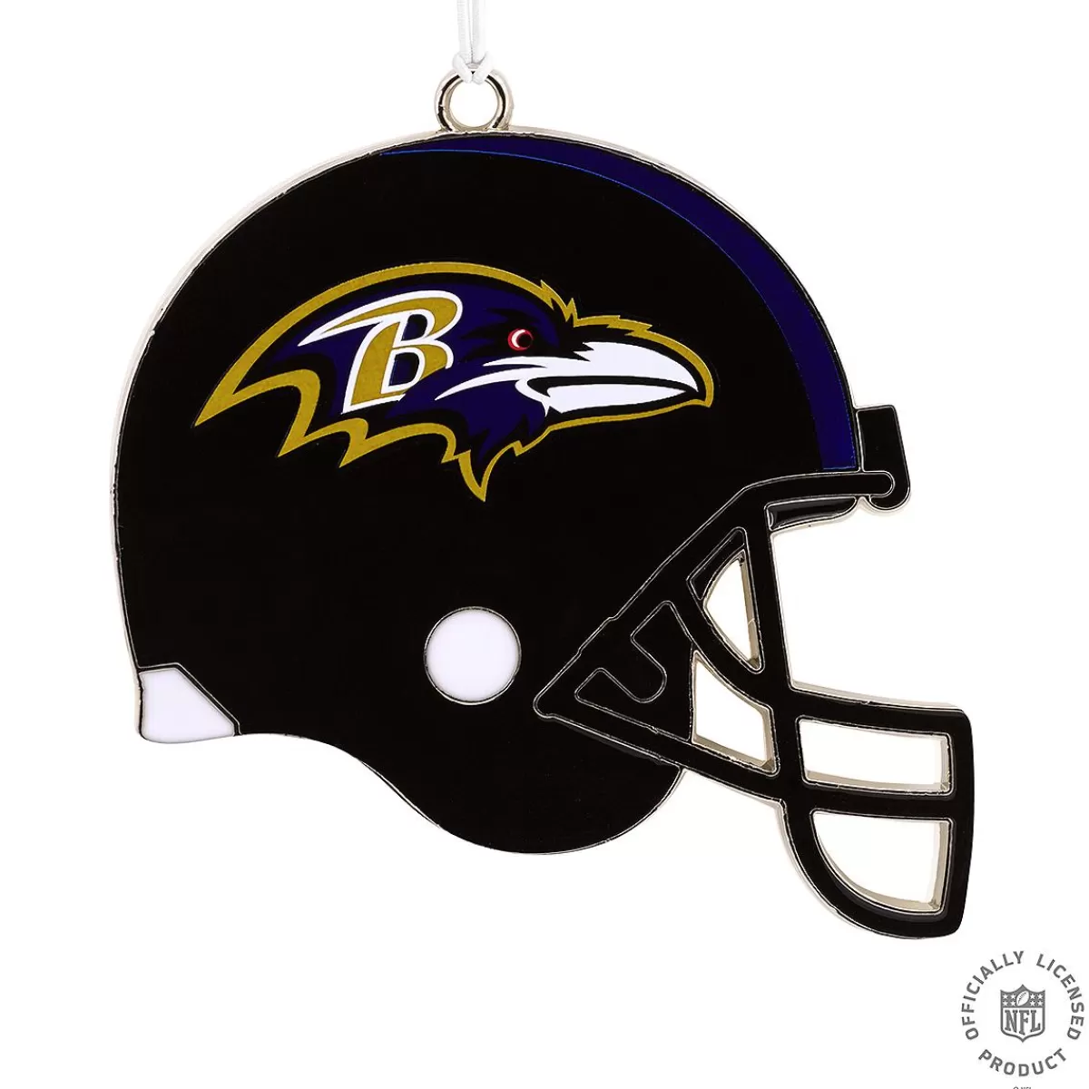 Bronner's Christmas Wonderland Baltimore Ravens Metal Hallmark Ornament> Licensed