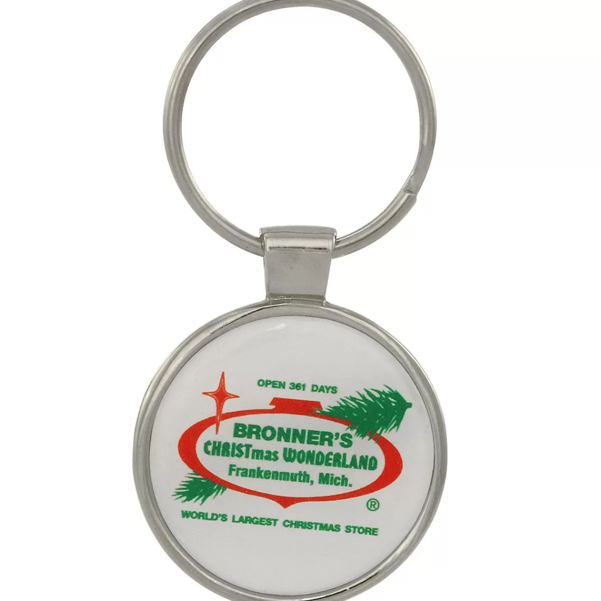 Bronner's Christmas Wonderland Bronner Logo Metal Round Keychain | Souvenirs & Gift Cards