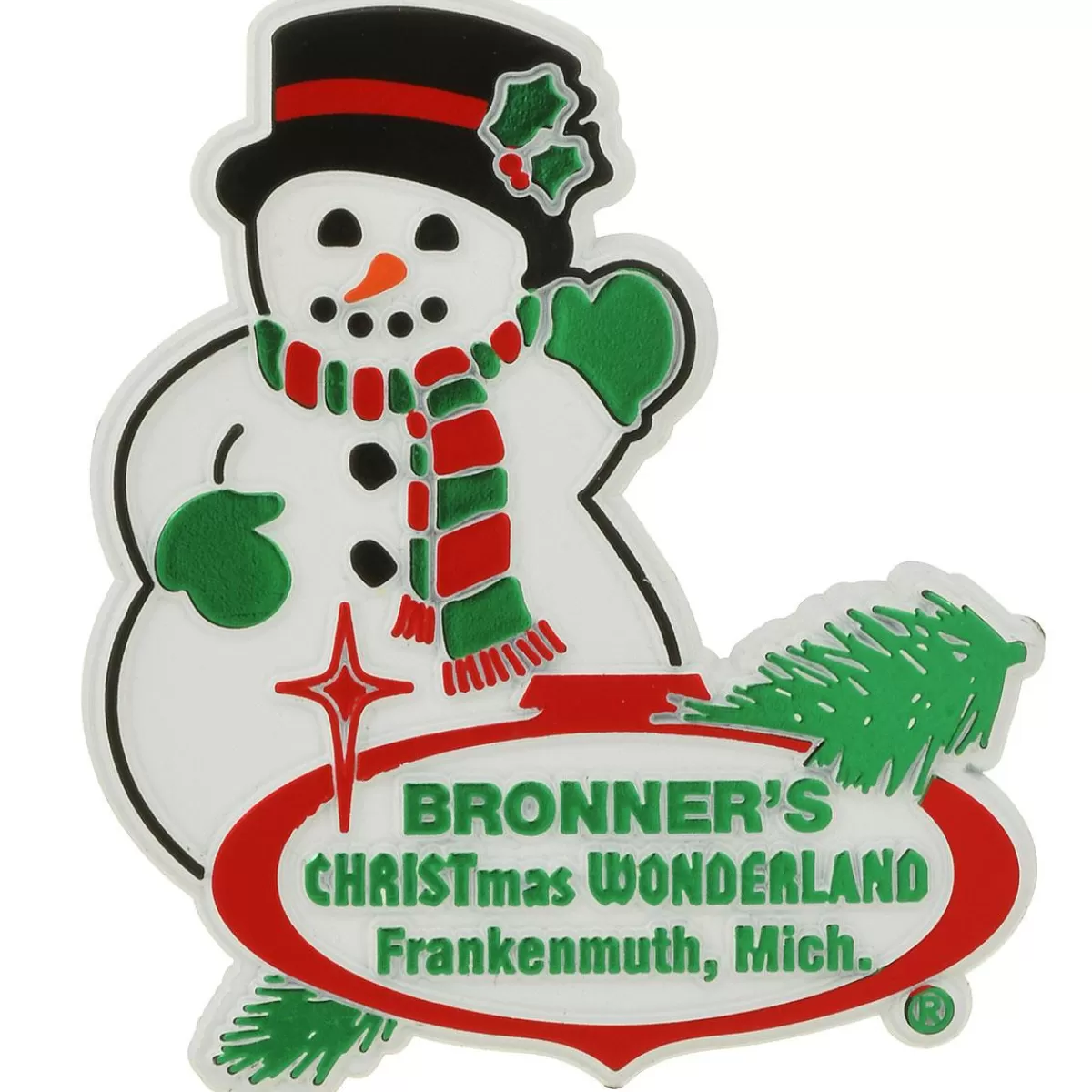 Bronner's Christmas Wonderland Bronner Snowman Logo Magnet | Souvenirs & Gift Cards