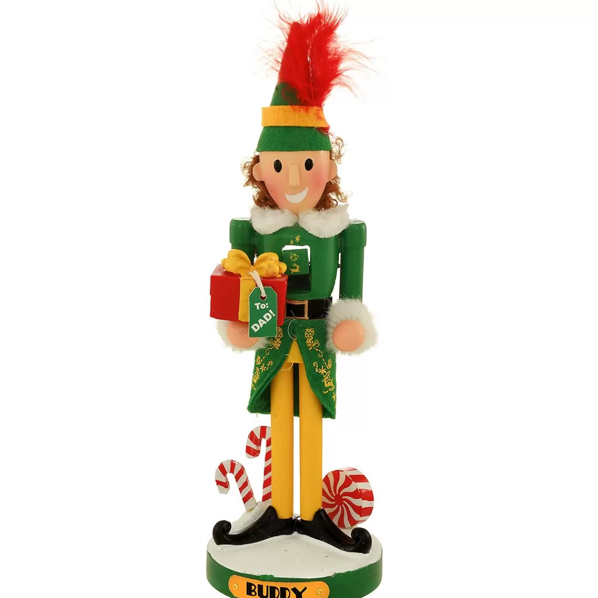 Bronner's Christmas Wonderland Buddy The Elf Nutcracker 10.5 Inch | Nutcrackers