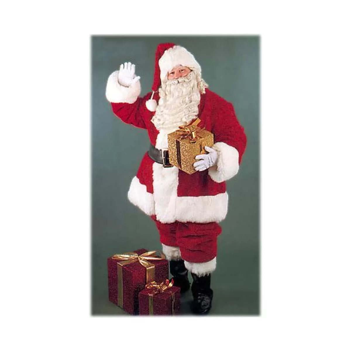 Bronner's Christmas Wonderland Burgundy Pile Plush Santa Suit | Suits