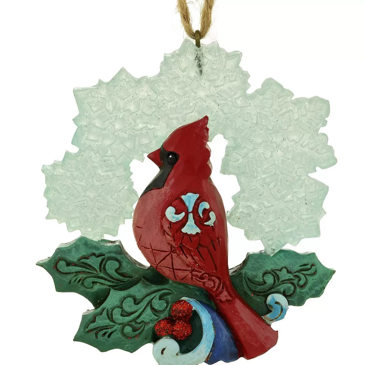 Bronner's Christmas Wonderland Cardinal Snowflake Wonderland Jim Shore Ornament> Outdoors, Camping, & Nature