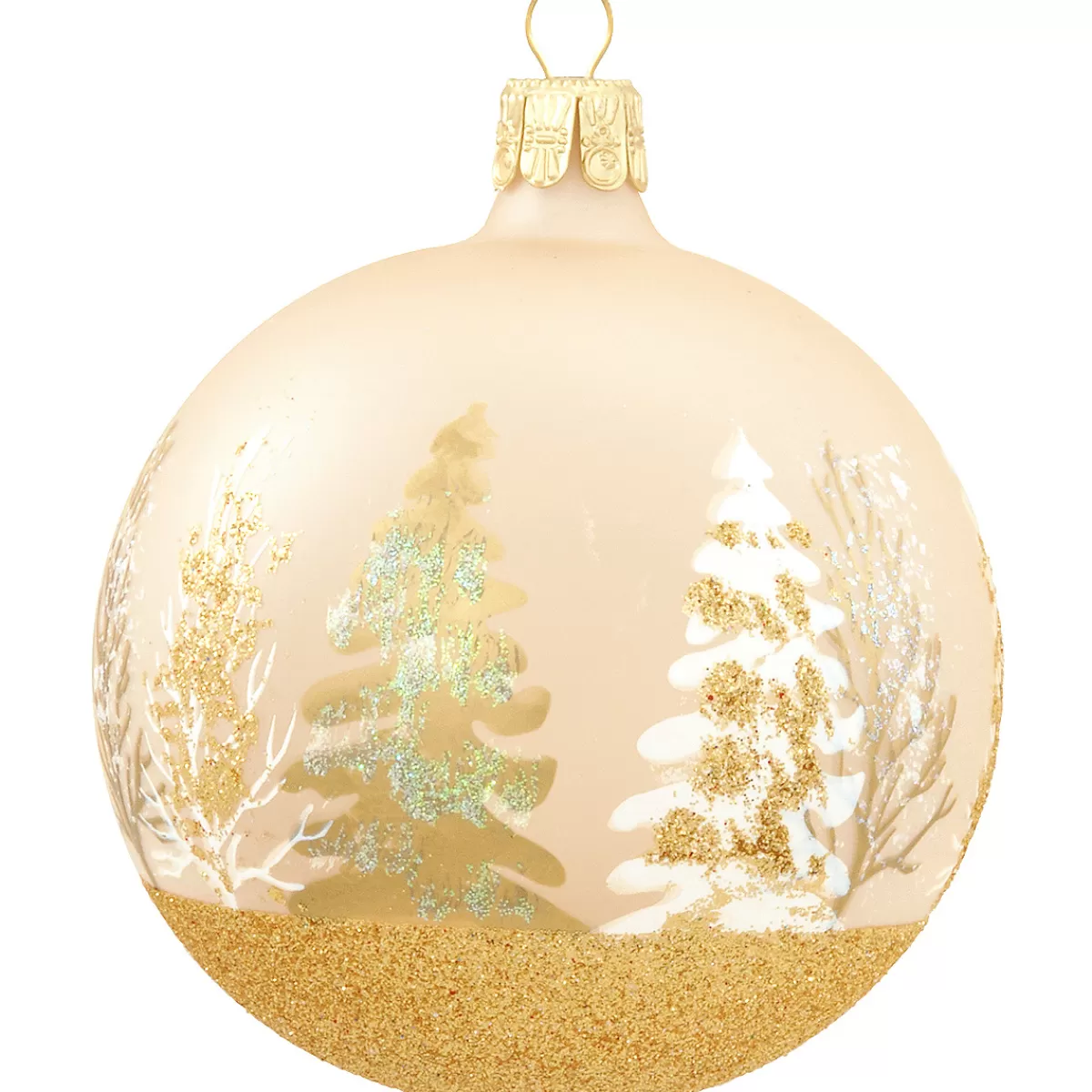 Bronner's Christmas Wonderland Champagne Glass Ornament With Forest Trees Design> Outdoors, Camping, & Nature