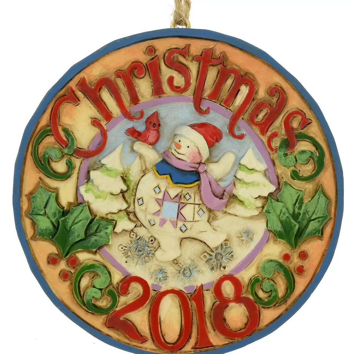 Bronner's Christmas Wonderland Christmas 2018 Snowman Jim Shore Ornament | Snowmen