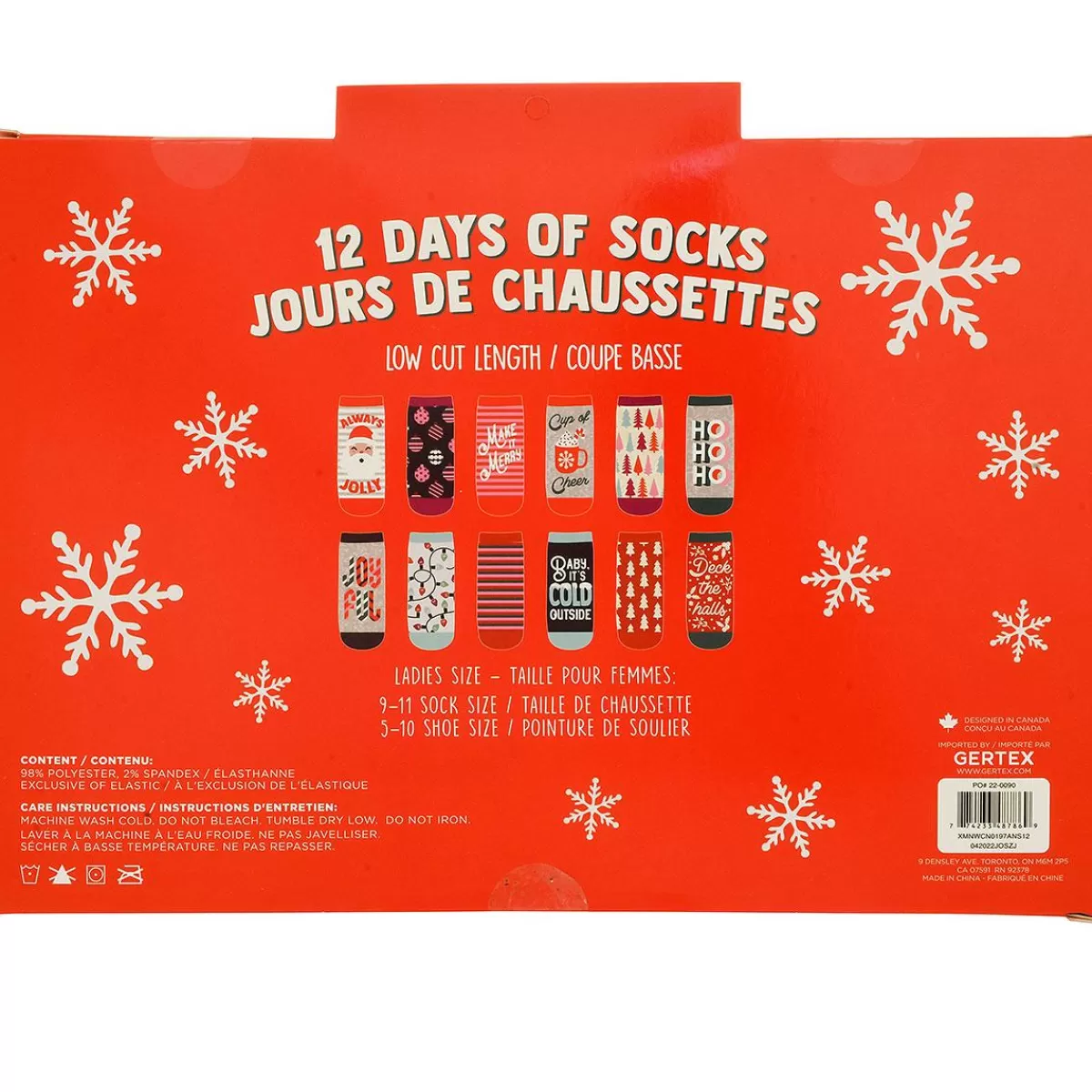 Bronner's Christmas Wonderland Christmas Ladies 12 Sock Package | Accessories