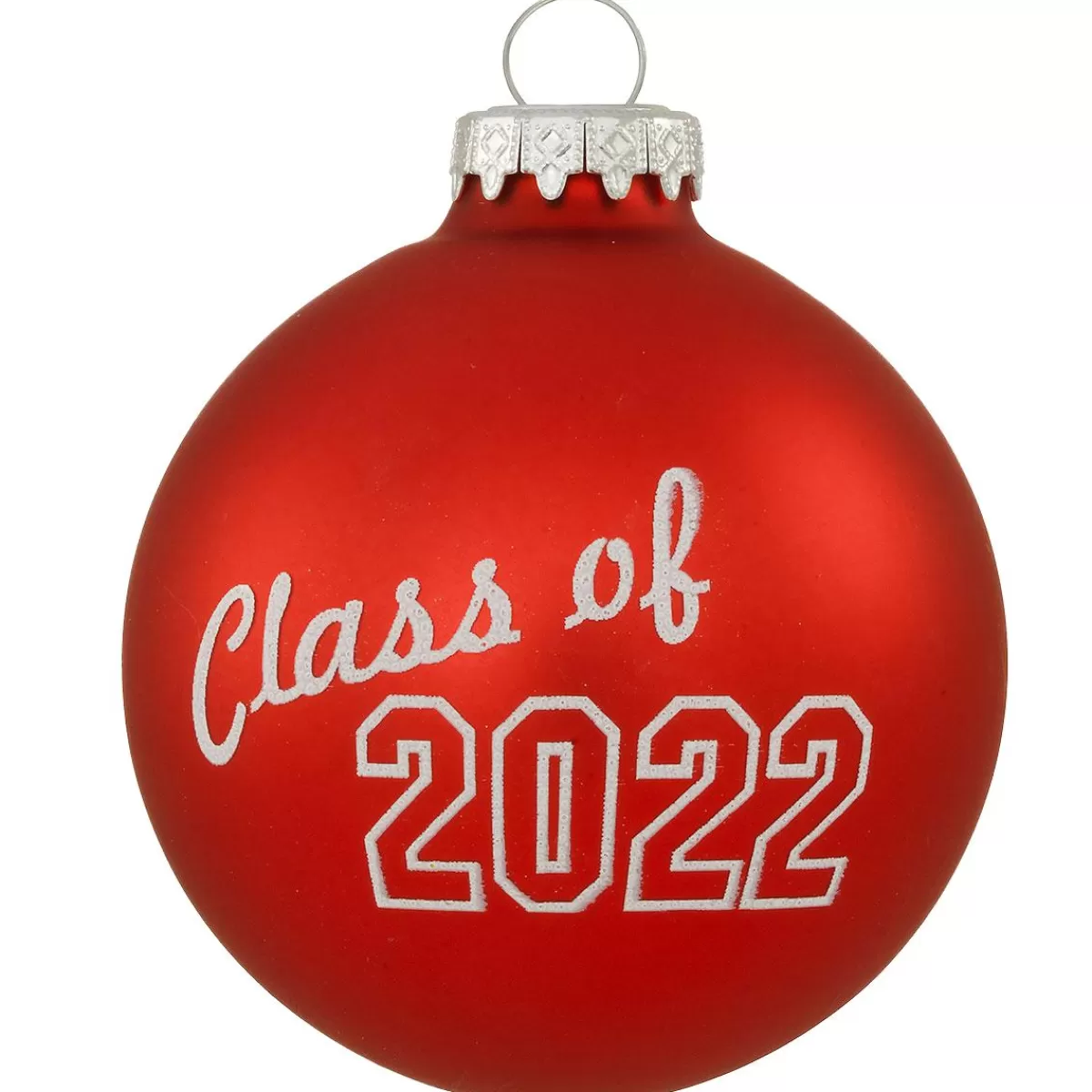 Bronner's Christmas Wonderland Class Of 2022 Red Satin Glass Ornament | School, Teachers, & Graduation