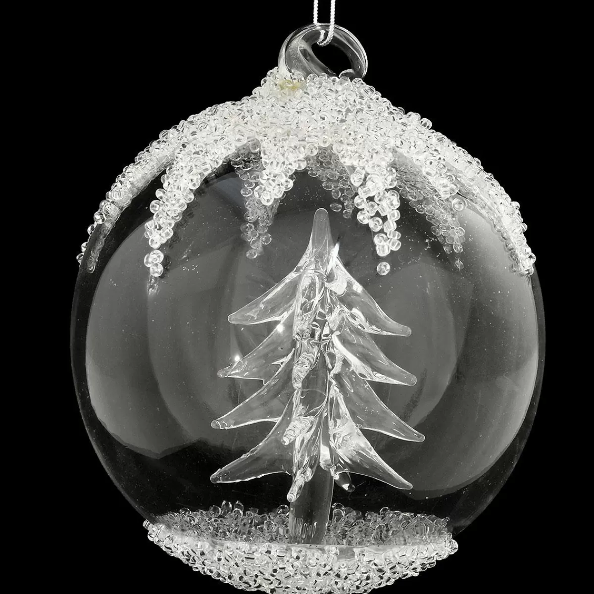 Bronner's Christmas Wonderland Clear Glass Ball With Tree Inside Ornament> Outdoors, Camping, & Nature