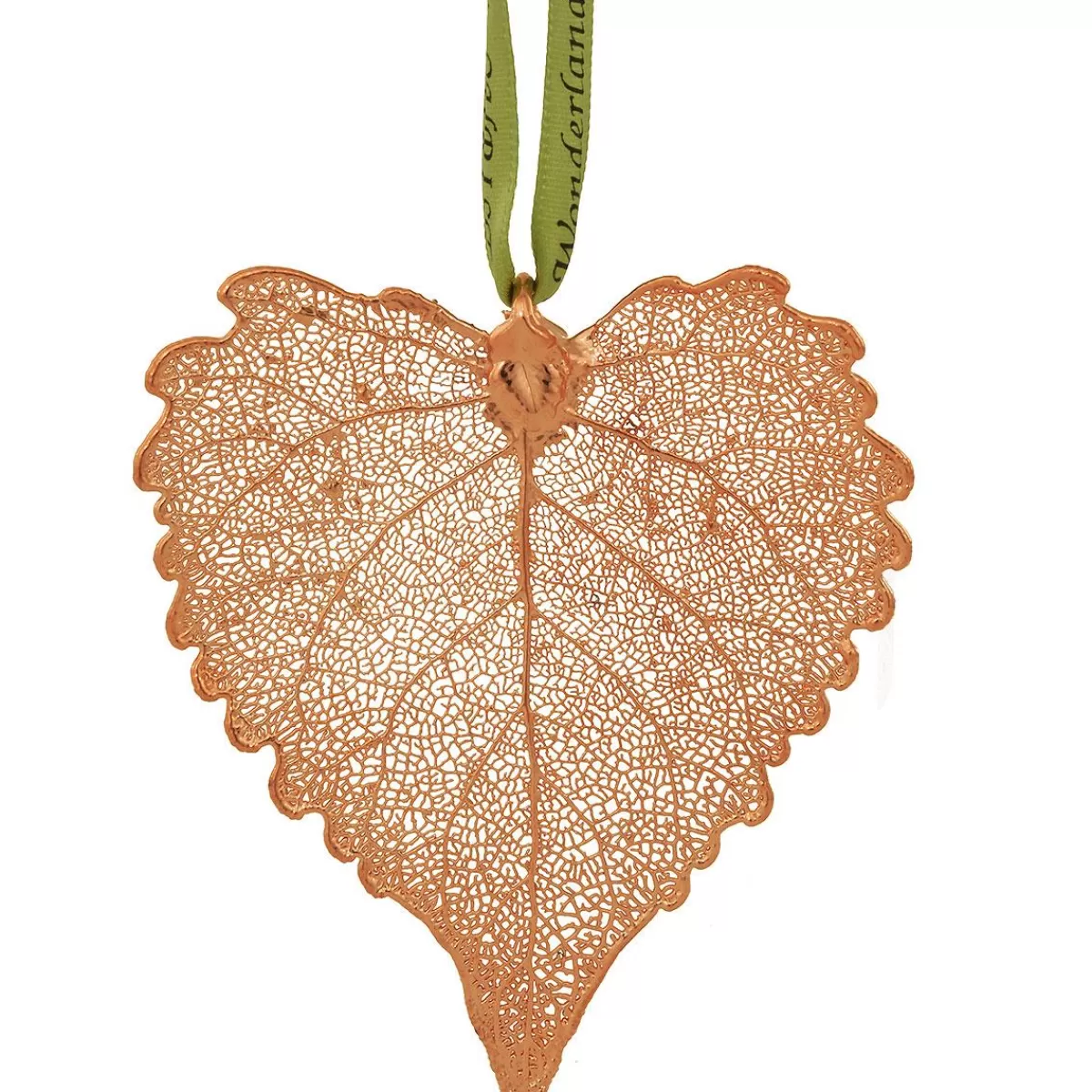 Bronner's Christmas Wonderland Cottonwood Leaf Rose Gold Ornament> Outdoors, Camping, & Nature