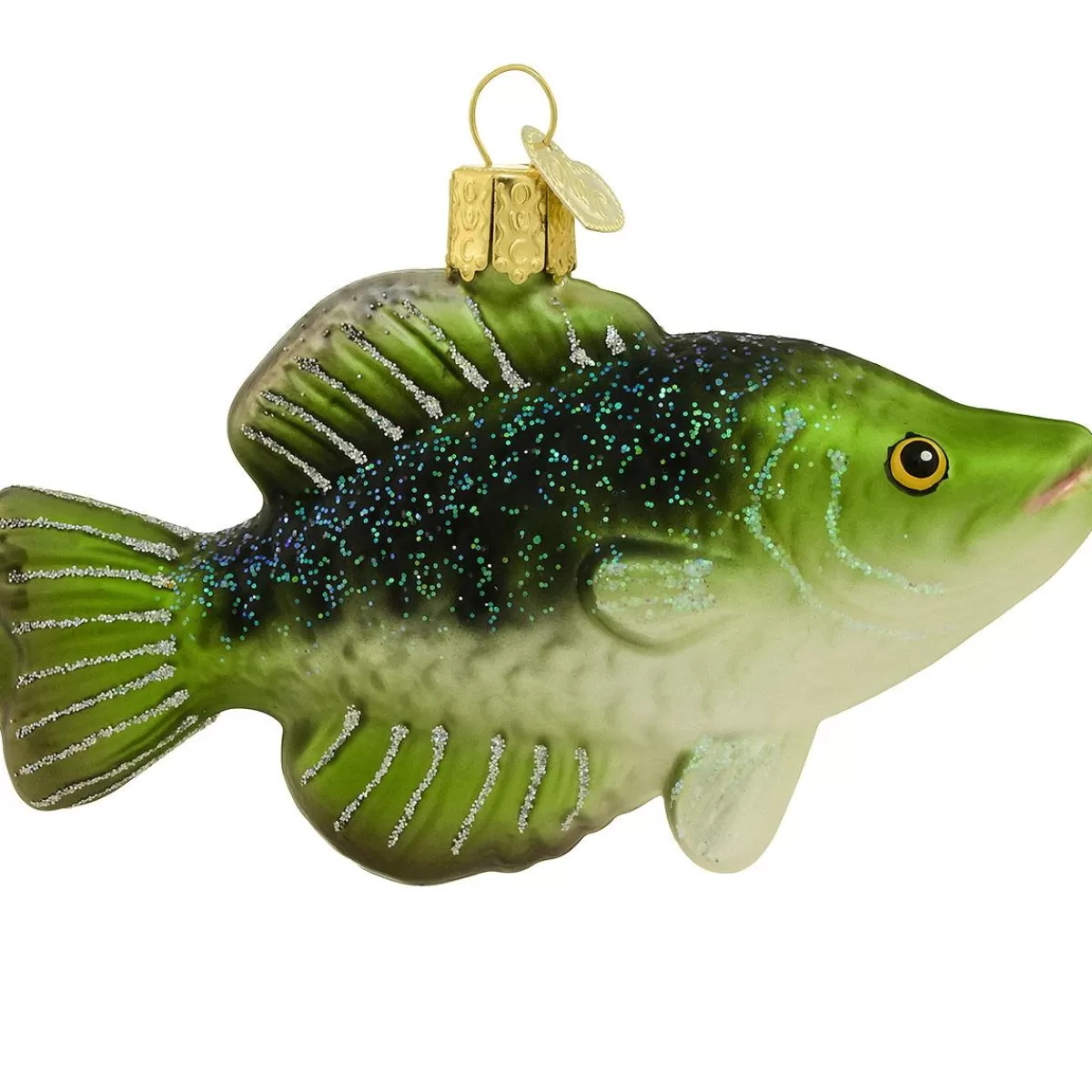 Bronner's Christmas Wonderland Crappie Fish Glass Ornament> Hunting & Fishing