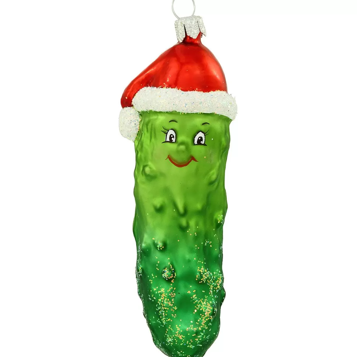 Bronner's Christmas Wonderland Cucumber Glass Ornament> Food, Drinks, & Cooking