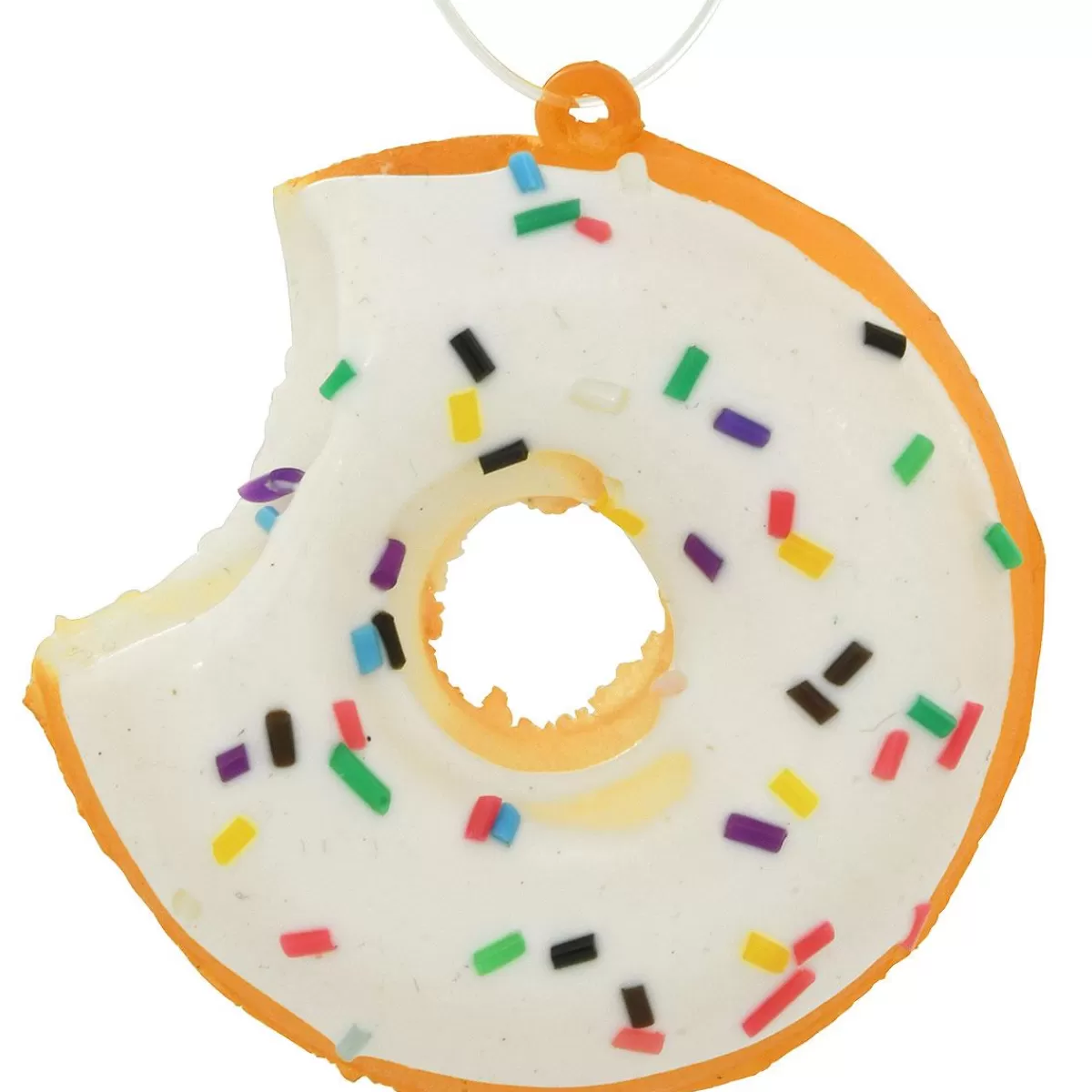 Bronner's Christmas Wonderland Doughnut With Frosting And Sprinkles Ornament> Food, Drinks, & Cooking