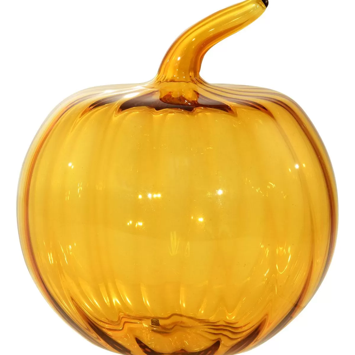 Bronner's Christmas Wonderland Egyptian Glass Pumpkin Decor | Seasonal