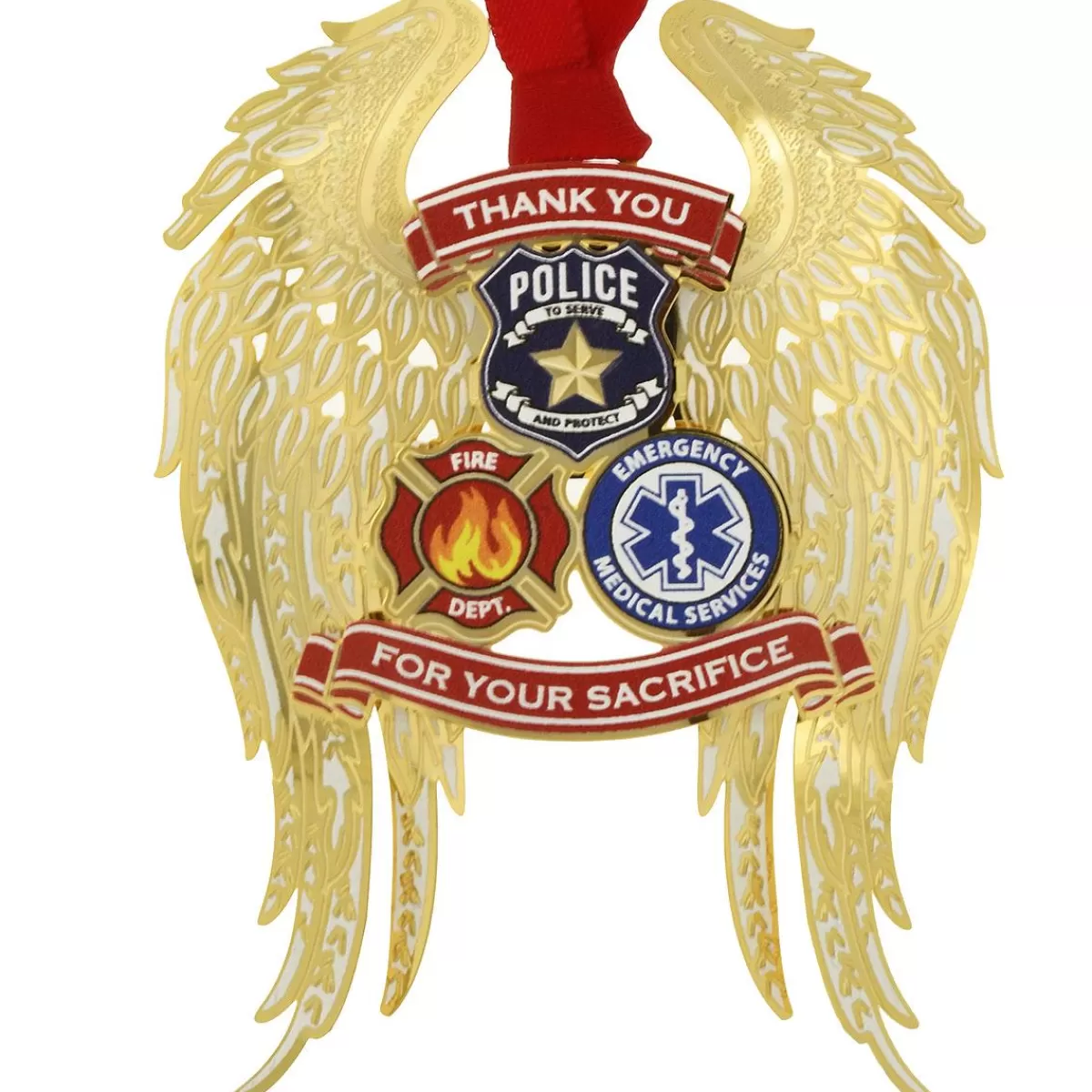 Bronner's Christmas Wonderland First Responders Brass Ornament> Hobbies & Occupations