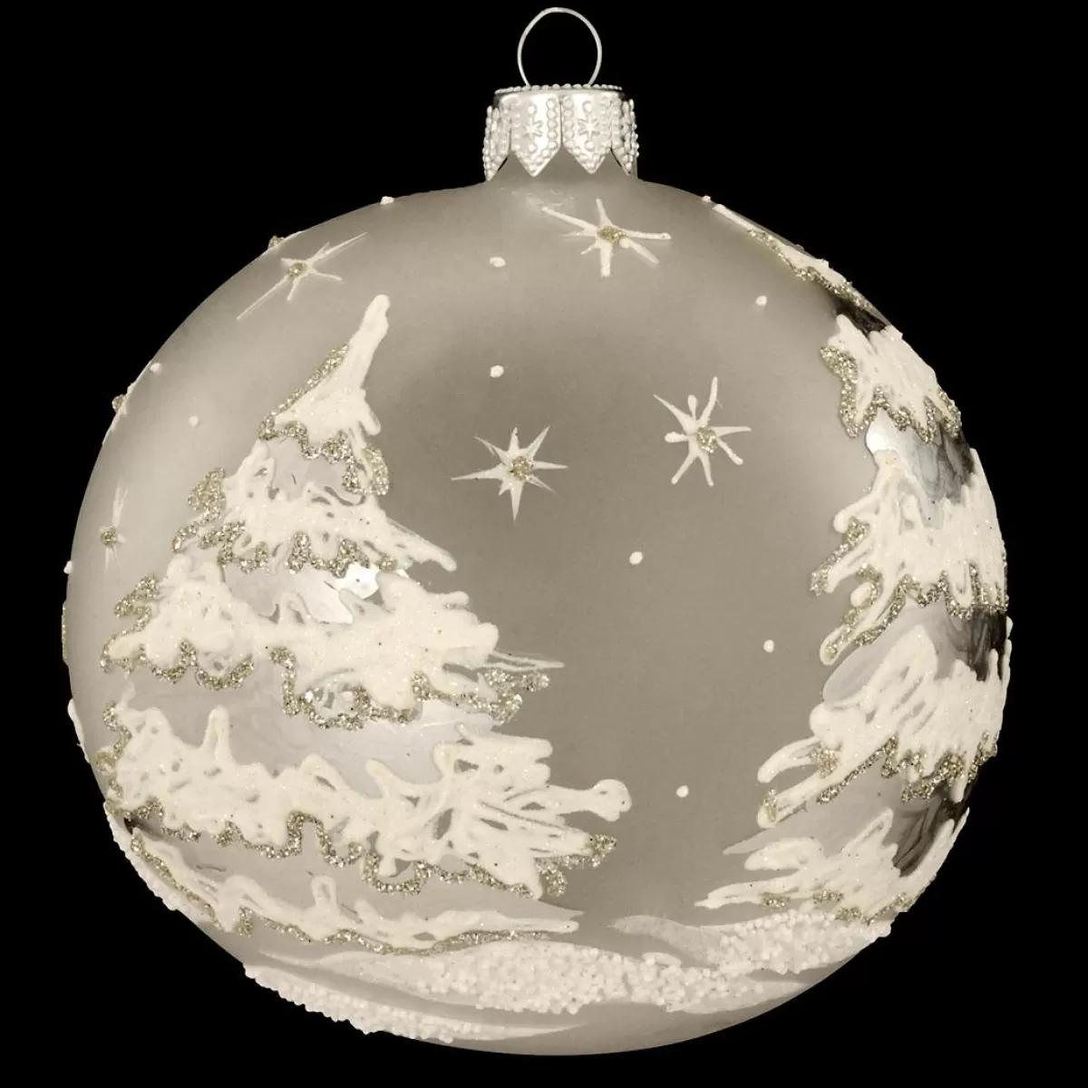 Bronner's Christmas Wonderland Frost With Silver And White Trees Ornament> Outdoors, Camping, & Nature