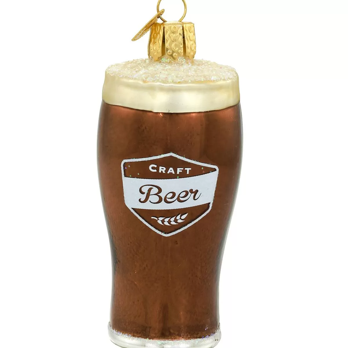 Bronner's Christmas Wonderland Glass Of Craft Beer Glass Ornament> Food, Drinks, & Cooking