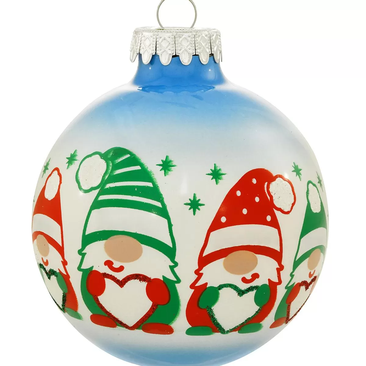 Bronner's Christmas Wonderland Gnome Family Of 4 4-Inch Glass Ornament | Ornaments