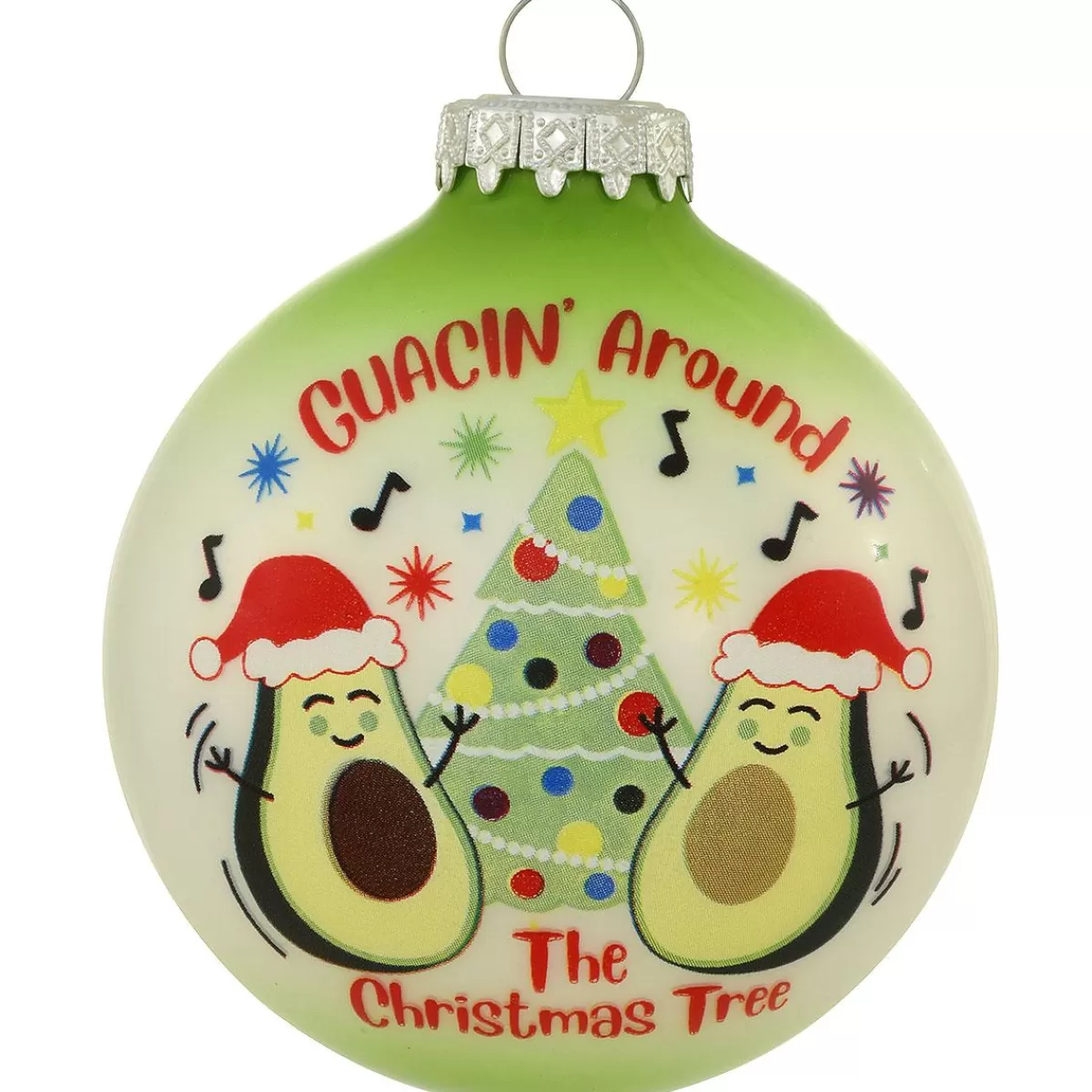 Bronner's Christmas Wonderland Guacin' Around The Christmas Tree Glass Ornament> Food, Drinks, & Cooking