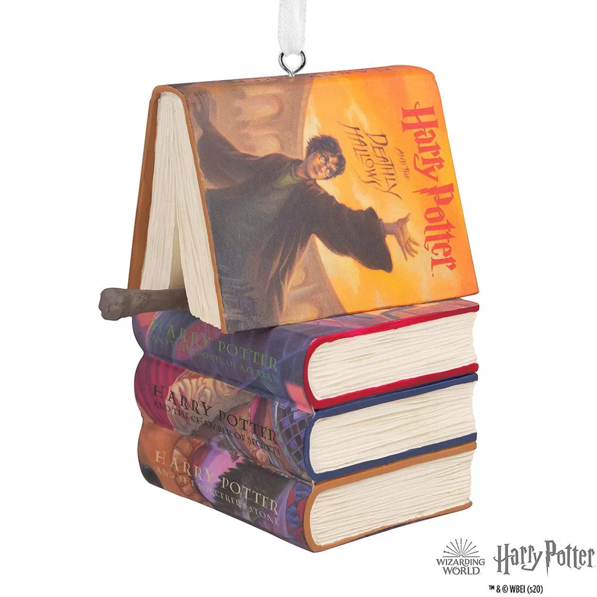 Bronner's Christmas Wonderland Harry Potter Books & Wand Resin Ornament> Hobbies & Occupations