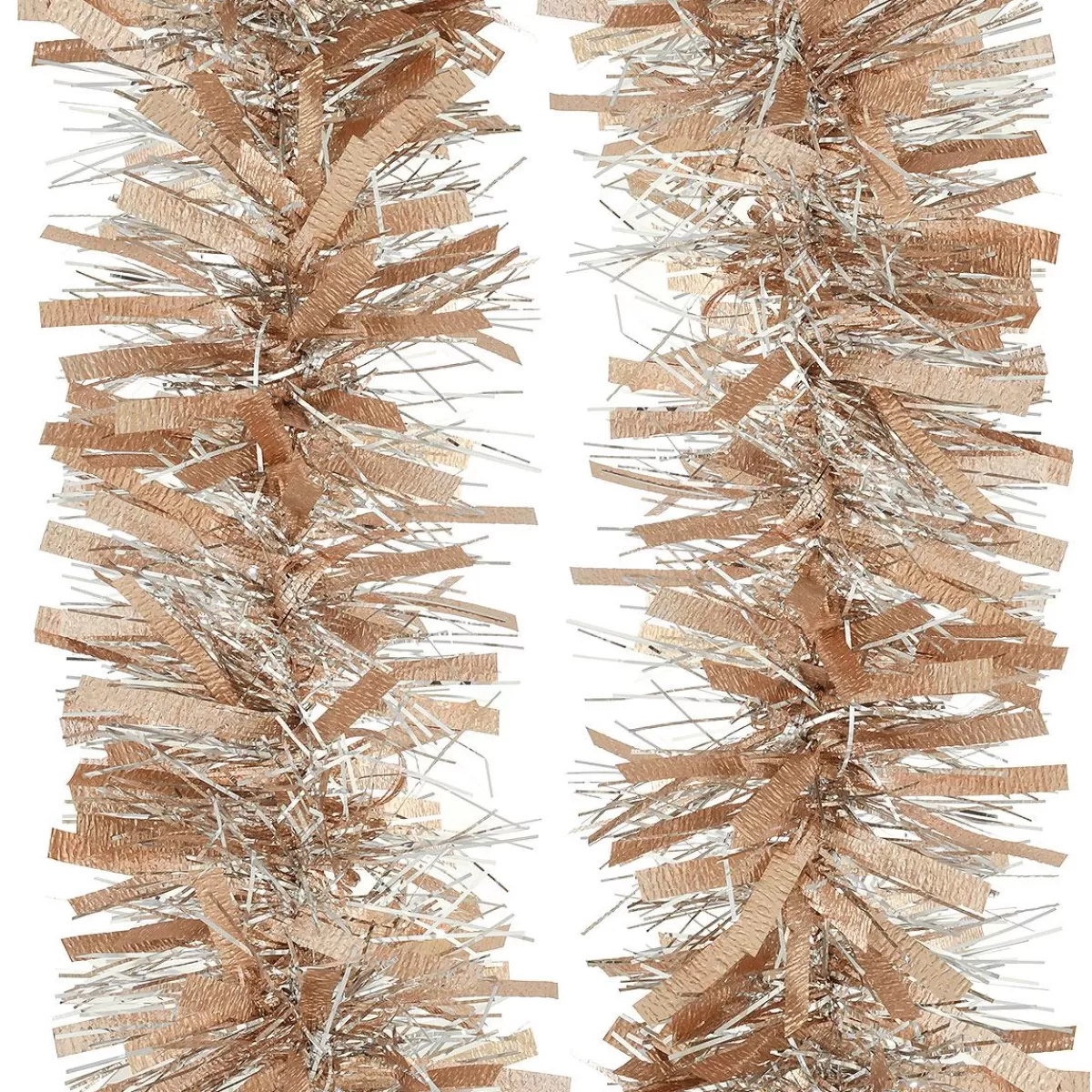 Bronner's Christmas Wonderland Ice Rose Gold With Silver Tinsel Garland | Novelty, Bead, & Tinsel Garlands