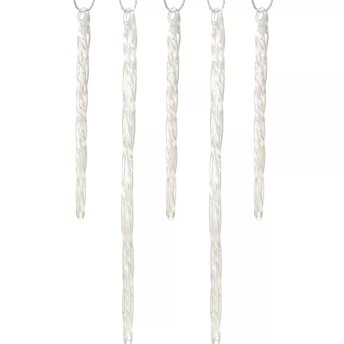 Bronner's Christmas Wonderland Icicle 24 Piece Glass Ornament Set | Sets